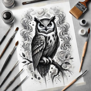 wisdom-symbol-owl-tattoo-realism-life-like-for-stomach – tattoo design ideas free ai generated – Gallery: owls-inkby-ai