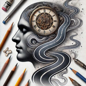 journey-path-tattoo-neotraditional-bold-outline-for-behind-ear – tattoo design ideas free ai generated – Gallery: path-road-inkby-ai