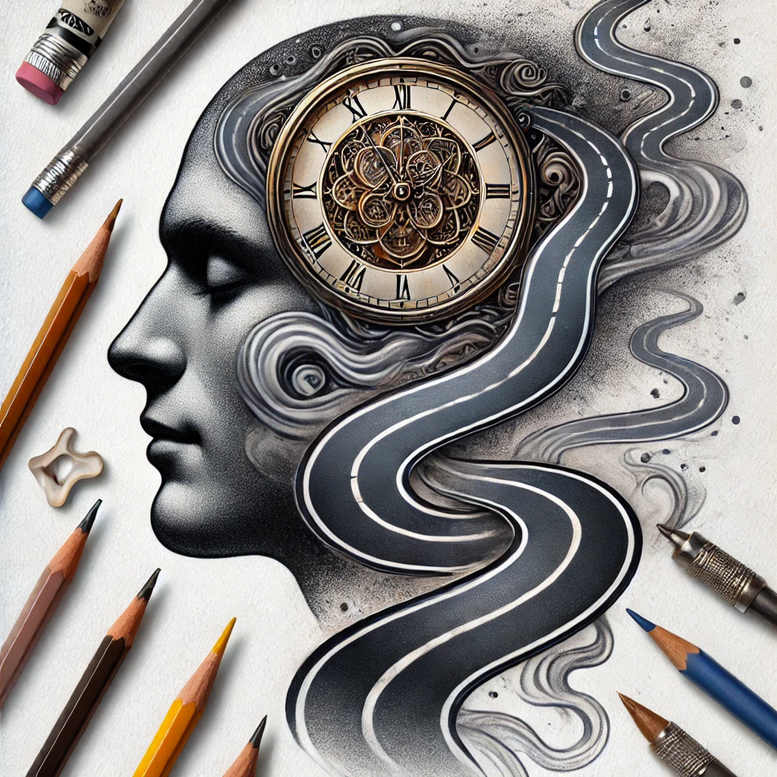 journey-path-tattoo-neotraditional-bold-outline-for-behind-ear – tattoo design ideas free ai generated – Gallery: path-road-inkby-ai