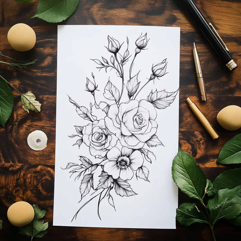 path-life-symbol – tattoo design ideas free ai generated – surrealism-unreal – for-upper-chest – Gallery: path-road-inkby-ai