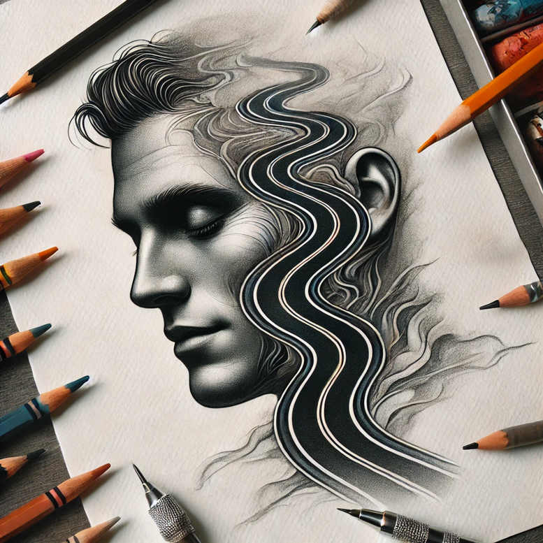 path-with-nature – tattoo design ideas free ai generated – neotraditional-refined-lines – for-ribs – Gallery: path-road-inkby-ai