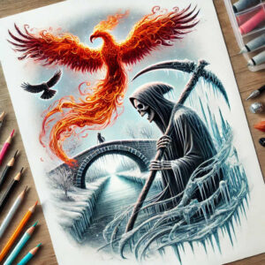 path-road tattoo design ideas enigmatic aura road with plants shows determination