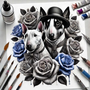pets-tattoo-ideas – tattoo design ideas free ai generated – clear-edge – for-nape – Gallery: pets-inkby-ai