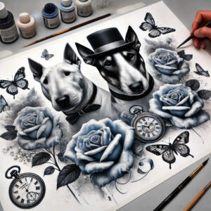 pets-tattoo-ideas – tattoo design ideas free ai generated – elemental – for-elbow – Gallery: pets-inkby-ai