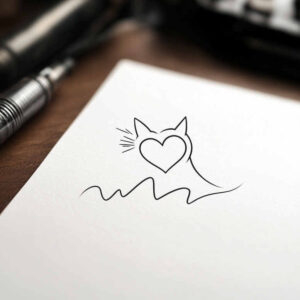 pets-tattoo-ideas – tattoo design ideas free ai generated – micro-tattoo – for-lower-thigh – Gallery: pets-inkby-ai