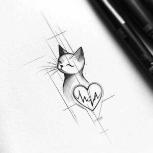 pets-tattoo-ideas – tattoo design ideas free ai generated – minimalist – for-forearm – Gallery: pets-inkby-ai