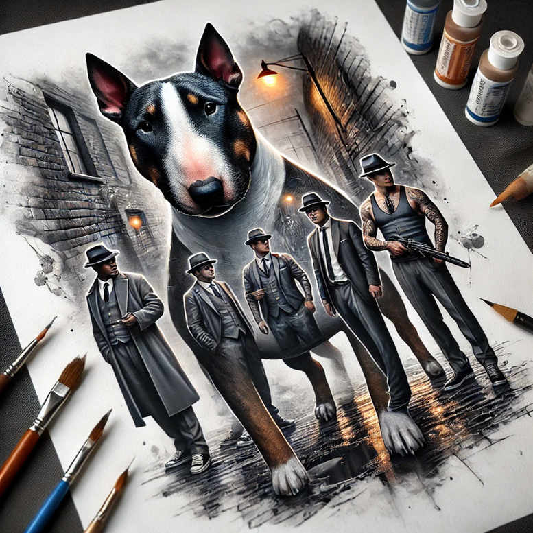 pets-tattoo-ideas – tattoo design ideas free ai generated – outline-only – for-lower-leg – Gallery: pets-inkby-ai