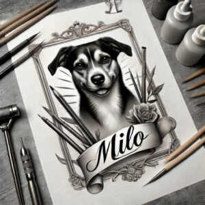 pets tattoo design ideas Realism natural contours detailed shows endurance