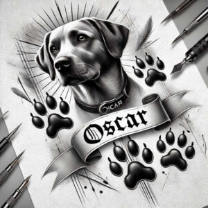 pets tattoo design ideas Surrealism phantom shadows favorite for foot