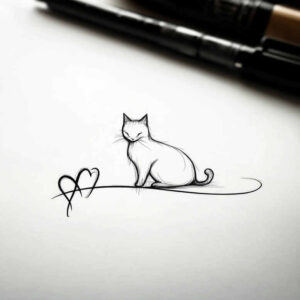 pets tattoo design ideas matte-finish love for animals shows endurance