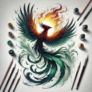 for-women – tattoo design ideas free ai generated – realism-perfect-proportions – for-wrist – Gallery: phoenix-inkby-ai