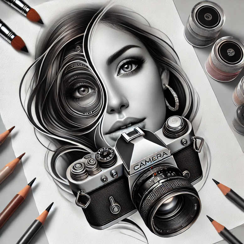 camera-tattoo – tattoo design ideas free ai generated – precise – for-ribs – Gallery: photography-inkby-ai