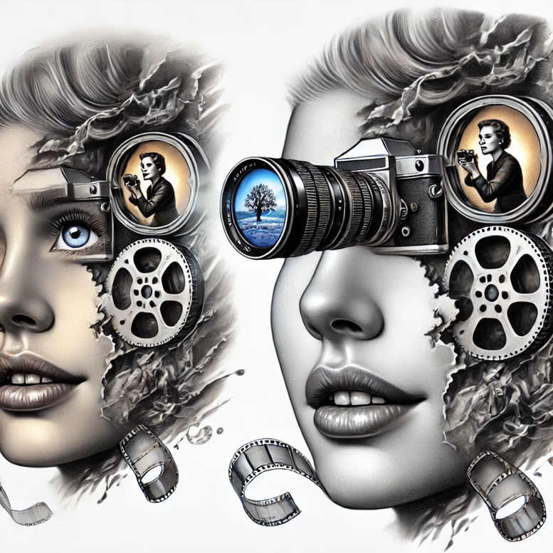 night-photography-tattoo – tattoo design ideas free ai generated – gentle – for-hip – Gallery: photography-inkby-ai