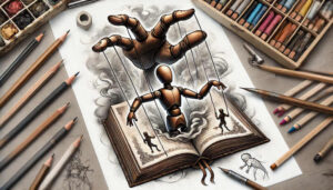 puppets tattoo design ideas accent shading surreal hands symbolising determination