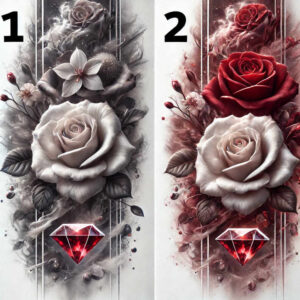 rose-detailed-tattoo – tattoo design ideas free ai generated – negative-space – for-side-torso – Gallery: roses-inkby-ai