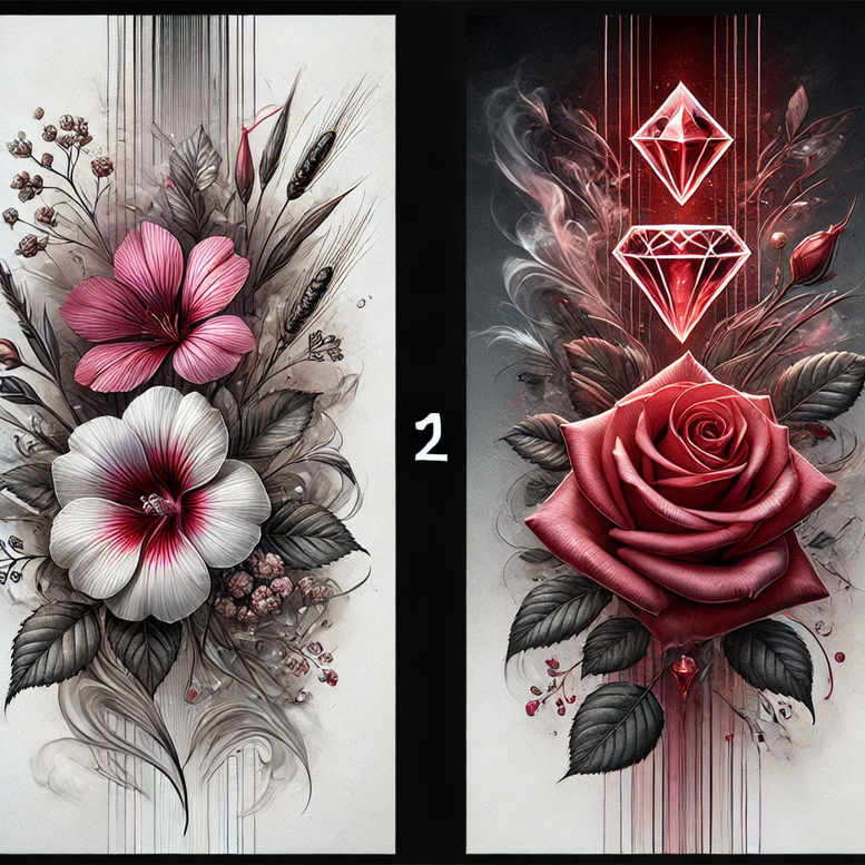 rose-elegant-tattoo – tattoo design ideas free ai generated – no-fill – for-arm – Gallery: roses-inkby-ai