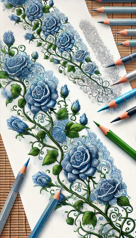 spiritual-rose-tattoo – tattoo design ideas free ai generated – pure-motif – for-back – Gallery: roses-inkby-ai
