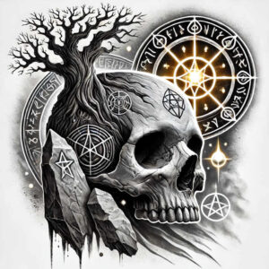 skulls tattoo design ideas Realism realistic dimension bone detailing symbol of courage