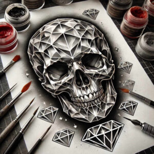 skulls tattoo design ideas Realism digital realism dark beauty for back shoulder