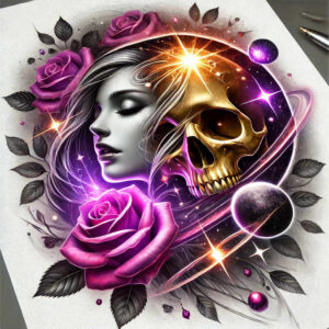 skulls tattoo design ideas color blending hollow stare for toe