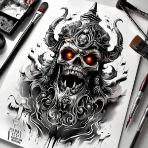 skulls tattoo design ideas Realism soft contrast timeless skull for foot