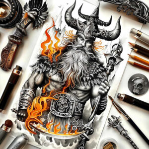 slowianskie-potwory-realism-precise-gradient-for-elbow – tattoo design ideas free ai generated – Gallery: slavic-mythology-inkby-ai