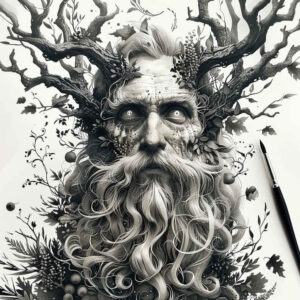 slowianskie-legendy-realism-natural-contours-for-behind-ear – tattoo design ideas free ai generated – Gallery: slavic-mythology-inkby-ai