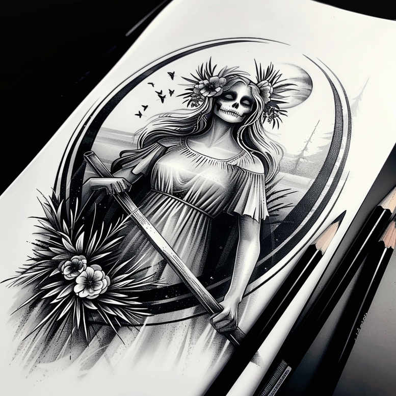 slowianskie-symbole-mityczne-realism-optical-depth-for-side – tattoo design ideas free ai generated – Gallery: slavic-mythology-inkby-ai