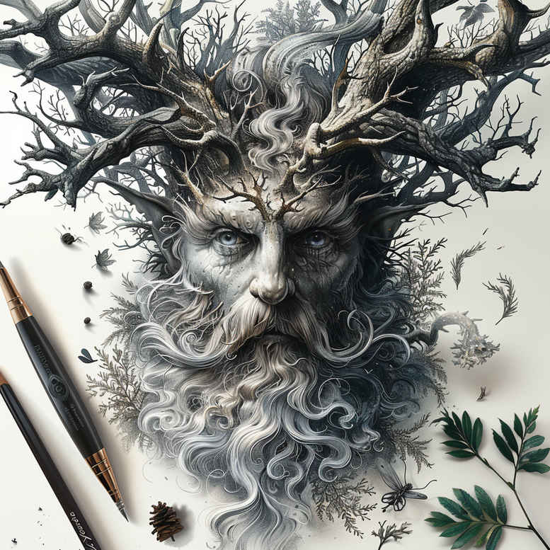 slowianskie-wzory-ornamentalne-surrealism-translucent-layers-for-lower-thigh – tattoo design ideas free ai generated – Gallery: slavic-mythology-inkby-ai