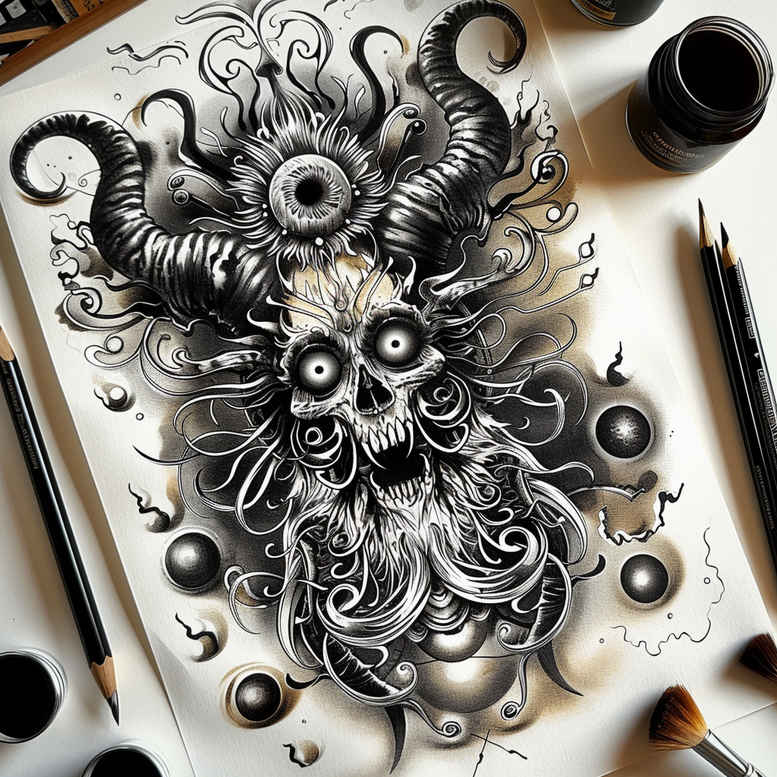 slowianskie-moce-neotraditional-vivid-hues-for-chest – tattoo design ideas free ai generated – Gallery: slavic-mythology-inkby-ai