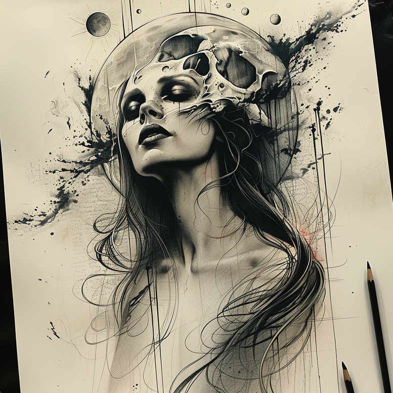 slowianskie-symbole-harmonii-surrealism-phantom-for-palm – tattoo design ideas free ai generated – Gallery: slavic-mythology-inkby-ai