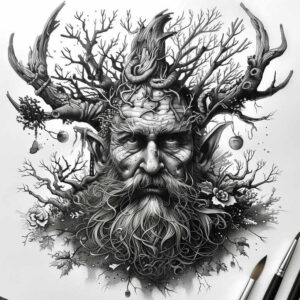 slowianskie-symbole-duchowosci-realism-tactile-shading-for-back – tattoo design ideas free ai generated – Gallery: slavic-mythology-inkby-ai