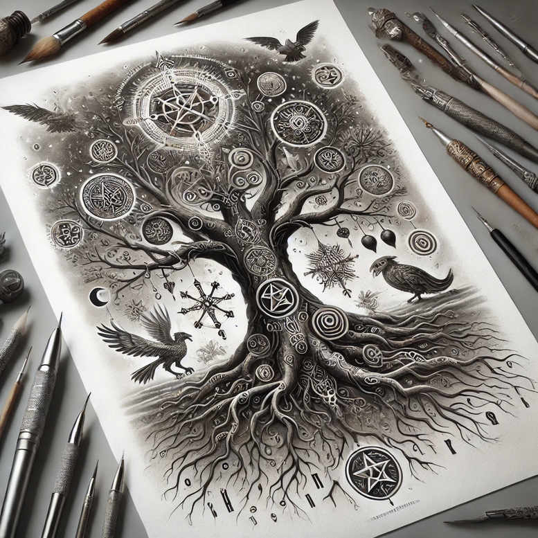 slowianskie-rzemioslo-realism-subtle-saturation-for-biceps – tattoo design ideas free ai generated – Gallery: slavic-mythology-inkby-ai