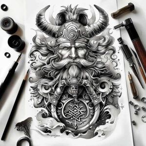 slowianska-magia-surrealism-ethereal-glow-for-scapula – tattoo design ideas free ai generated – Gallery: slavic-mythology-inkby-ai