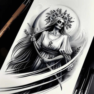 slowianskie-opowiesci-magiczne-neotraditional-vivid-gradients-for-upper-arm – tattoo design ideas free ai generated – Gallery: slavic-mythology-inkby-ai