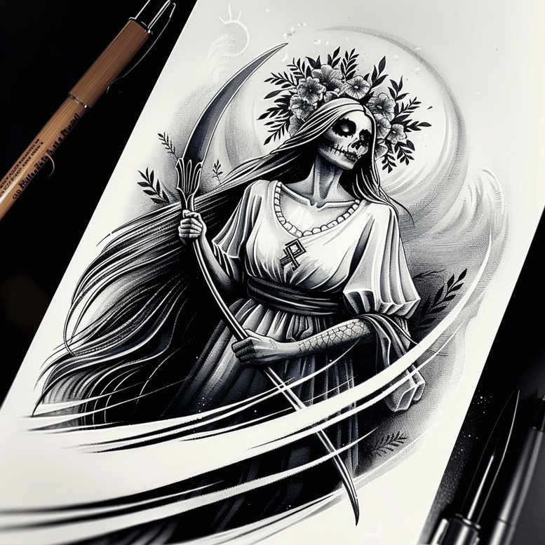 slowianskie-opowiesci-magiczne-neotraditional-vivid-gradients-for-upper-arm – tattoo design ideas free ai generated – Gallery: slavic-mythology-inkby-ai