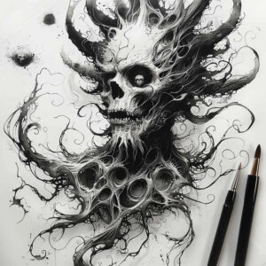 slowianskie-legendy-neotraditional-fine-detail-for-shin – tattoo design ideas free ai generated – Gallery: slavic-mythology-inkby-ai