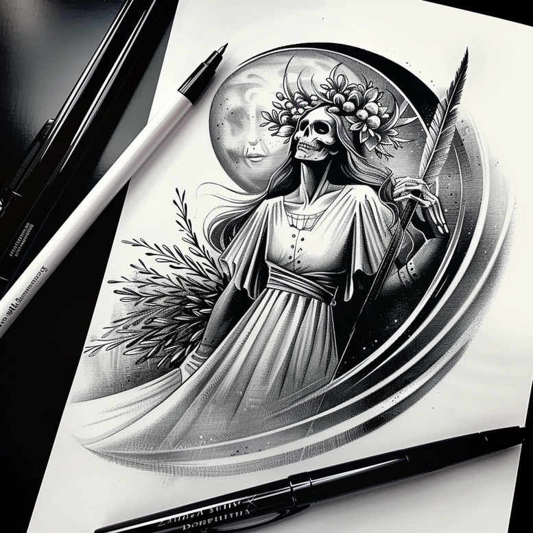 slowianskie-opowiesci-neotraditional-enhanced-shading-for-lower-arm – tattoo design ideas free ai generated – Gallery: slavic-mythology-inkby-ai