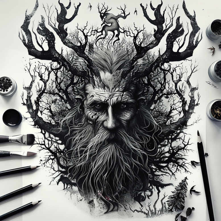 slowianskie-postacie-realism-real-ink-flow-for-abdomen – tattoo design ideas free ai generated – Gallery: slavic-mythology-inkby-ai
