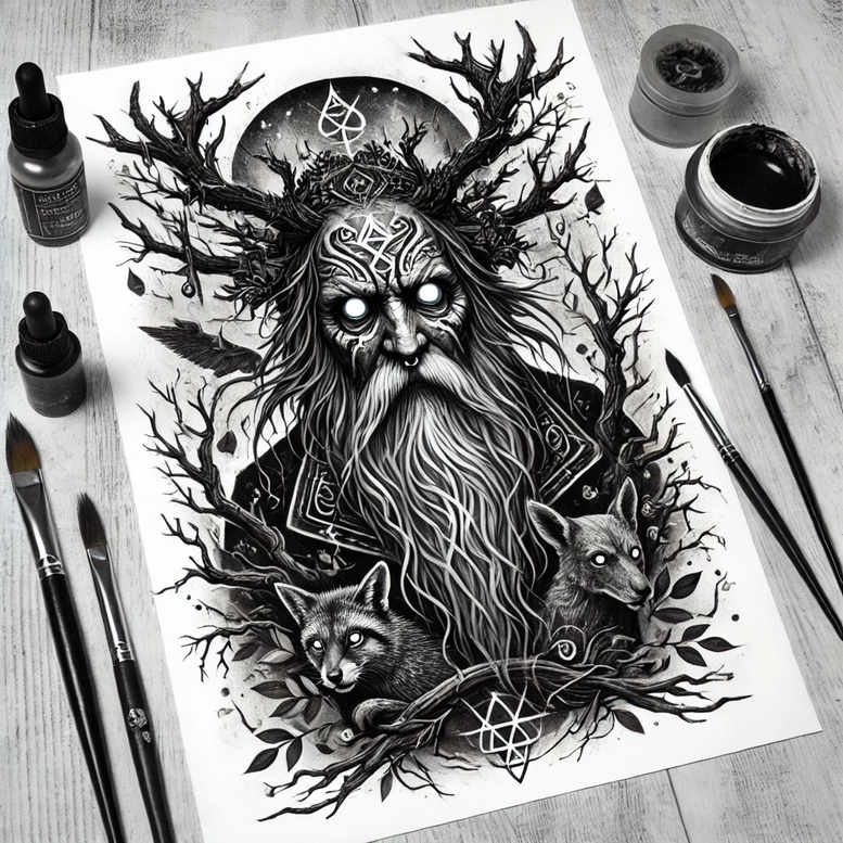 slowianskie-symbole-ochronne-realism-visual-accuracy-for-heel – tattoo design ideas free ai generated – Gallery: slavic-mythology-inkby-ai