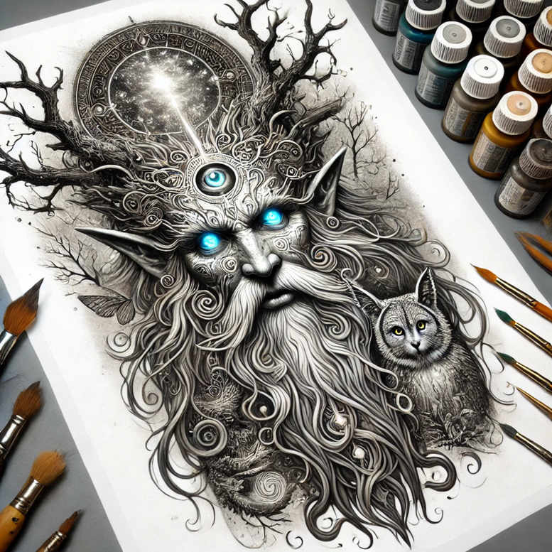 slowianskie-potwory-surrealism-dreamlike-for-full-back – tattoo design ideas free ai generated – Gallery: slavic-mythology-inkby-ai