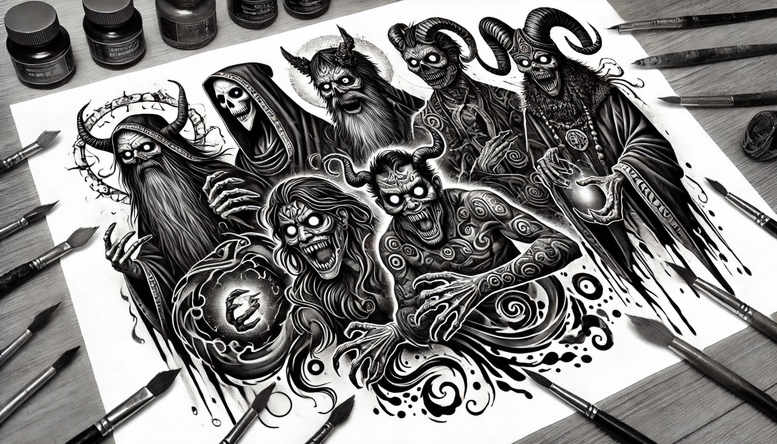 slowianskie-zwierzeta-realism-refined-contrast-for-thigh – tattoo design ideas free ai generated – Gallery: slavic-mythology-inkby-ai
