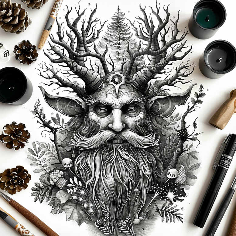 slowianskie-legendy-neotraditional-bold-motifs-for-hand – tattoo design ideas free ai generated – Gallery: slavic-mythology-inkby-ai