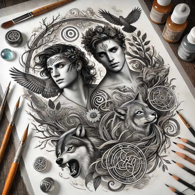 slowianskie-moce-natury-realism-contour-shading-for-palm – tattoo design ideas free ai generated – Gallery: slavic-mythology-inkby-ai