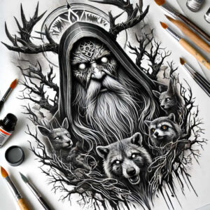 slowianskie-moce-duchowe-surrealism-symbolic-for-side – tattoo design ideas free ai generated – Gallery: slavic-mythology-inkby-ai
