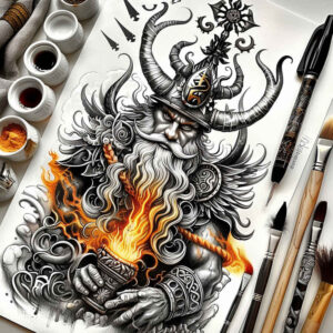 slowianskie-opowiesci-realism-ink-layering-for-lower-back – tattoo design ideas free ai generated – Gallery: slavic-mythology-inkby-ai