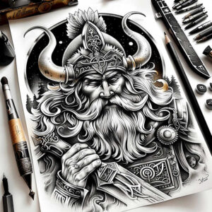 slowianskie-symbole-mocy-realism-studio-quality-for-forearm – tattoo design ideas free ai generated – Gallery: slavic-mythology-inkby-ai