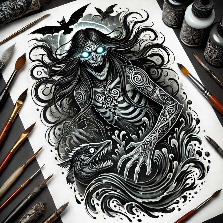 slowianskie-bostwa-opiekuncze-realism-natural-look-for-thigh – tattoo design ideas free ai generated – Gallery: slavic-mythology-inkby-ai