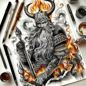 slowianskie-bostwa-ziemi-neotraditional-layered-fill-for-biceps – tattoo design ideas free ai generated – Gallery: slavic-mythology-inkby-ai