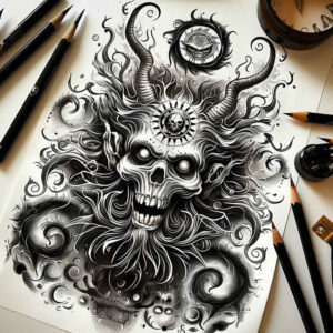 slowianskie-opowiesci-magiczne-surrealism-fantastical-for-ankle – tattoo design ideas free ai generated – Gallery: slavic-mythology-inkby-ai